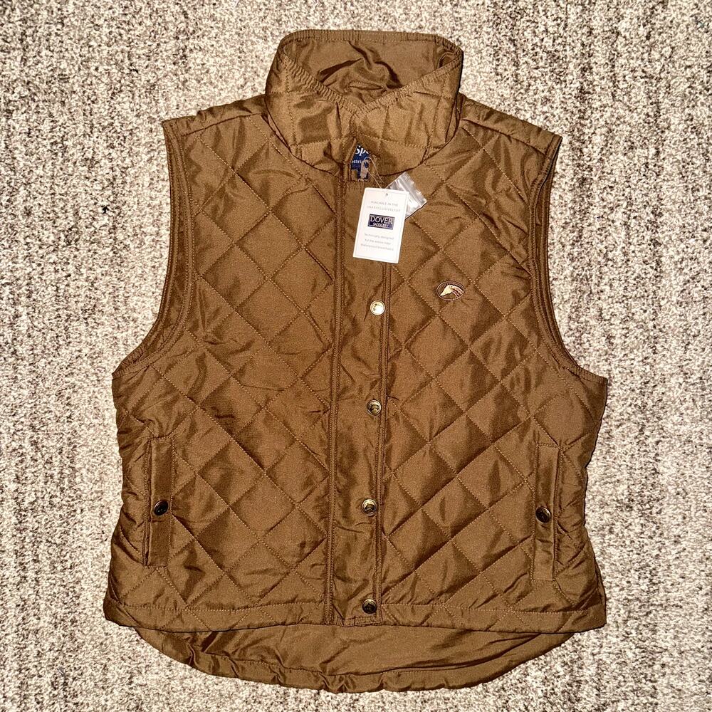 Dover Saddlery Brown Quilted Vest - Picture 2 of 11